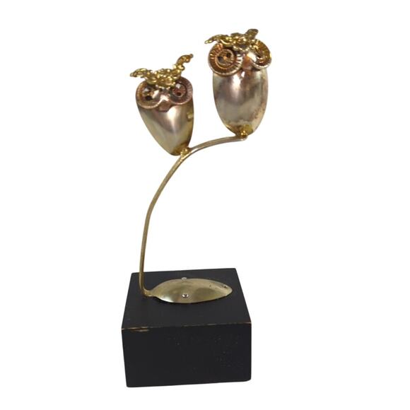 Vintage Raul Zuniga 1972 Handmade Owl Brutalist Spoon Sculpture Art - Picture 1 of 8